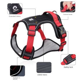 Cross Border Dog Tow Rope Vest For Large Dog (Colour: Black, Specification (L * W): S)