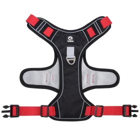 Cross Border Dog Tow Rope Vest For Large Dog (Colour: Black, Specification (L * W): M)