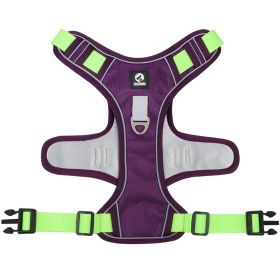 Cross Border Dog Tow Rope Vest For Large Dog (Colour: Purple, Specification (L * W): L)