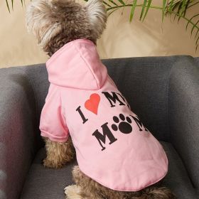 Dog Hoodie For Small & Medium Dogs (Color: Pink, Size: M)