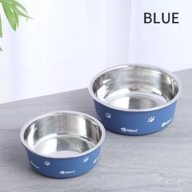 Dog Bowl For Food And Water (Color: Blue, Size: L)