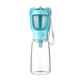 2 In 1 Dog Water Bottle (Color: Green, Size: 550ml)