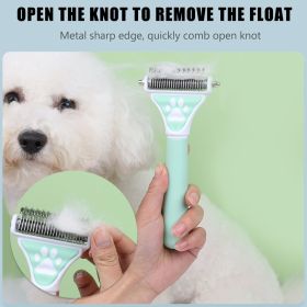 Dog Brush Pet Hair Remover (Color: Blue)