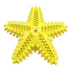 Dog Toys For Large Dogs Teeth Cleaning Chew (Color: Yellow)