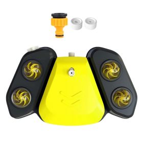 Dog Water Fountain Multifunctional Automatic Pet Water Dispenser (Color: Yellow)