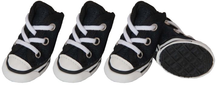 Extreme-Skater Canvas Casual Grip Pet Sneaker Shoes - Set Of 4 (Size: Large)
