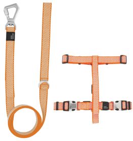 Pet Life 'Escapade' Outdoor Series 2-in-1 Convertible Dog Leash and Harness (Color: Orange, Size: Medium)