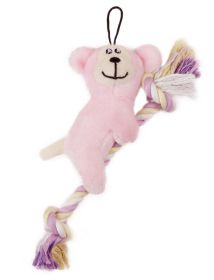 Dog Life 'Broom-Lick' Plush and Jute Rope (Color: Pink)