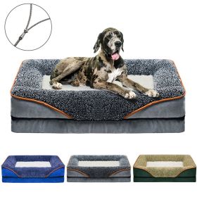 Removable And Washable Dog Sofa And Dog Bed (Color: Gray, Size: XL ( 47.24 * 31.5 * 6.3 in ))