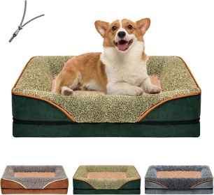 Removable And Washable Dog Sofa And Dog Bed (Color: Green, Size: M ( 29.53 *19.69*4.72 in))