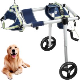 VEVOR 2 Wheels Dog Wheelchair for Back Legs (Size: Large Size (L))