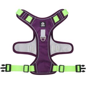 Cross Border Dog Tow Rope Vest For Large Dog (Colour: Purple, Specification (L * W): XL)
