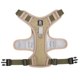 Cross Border Dog Tow Rope Vest For Large Dog (Colour: Khaki, Specification (L * W): M)
