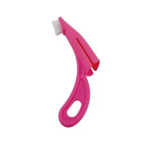 Puppy Finger Toothbrush Dogs Teeth (Color: Pink)