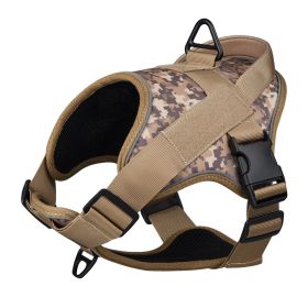 Dog Harness; Large Dog Training Tactical Chest Strap (Colour: Blue Camouflage, Specification (L * W): M)
