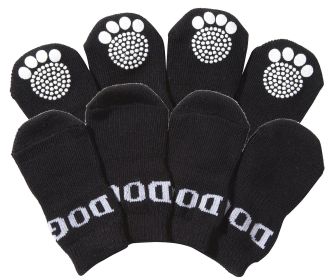 Pet Socks W/ Rubberized Soles (Size: Small)