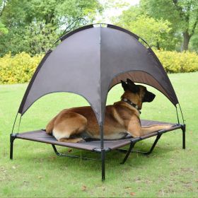 Elevated Pet Dog Bed Tent With Canopy (Size: Small)