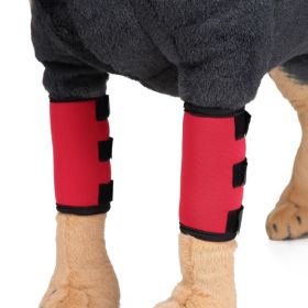 Pet Front Leg Brace Compression Wrap (Color: Red)