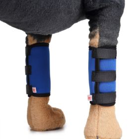 Pet Front Leg Brace Compression Wrap (Color: Blue)