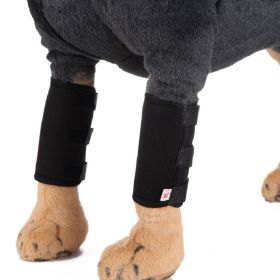 Pet Front Leg Brace Compression Wrap (Color: Black)