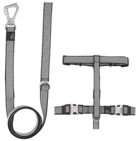 Pet Life 'Escapade' Outdoor Series 2-in-1 Convertible Dog Leash and Harness (Color: Grey, Size: Medium)