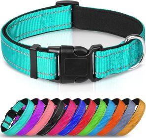 Reflective Dog Collar; Soft Neoprene (Color: Red, Size: Medium (Pack of 1))