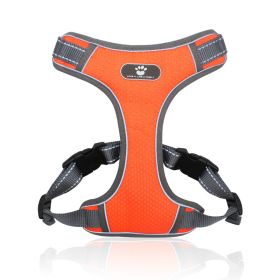 Dog Harnesses Traction Rope (Colour: Orange, Specification (L * W): XL (55-90kg))