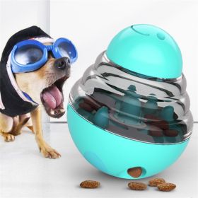 Dog Toys Food Ball Food Dispenser (Color: Blue)