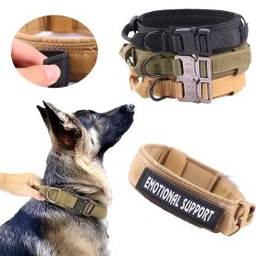 Collars For Dogs Adjustable Nylon (Color: Army Green, Size: L)
