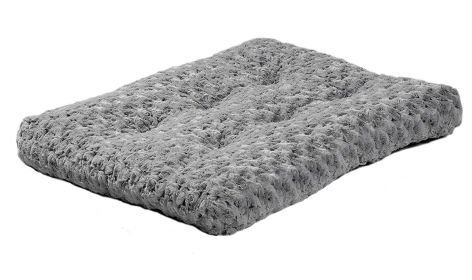 Dog Plush Bed Comfortable Crate Bed (Color: Gray, Size: M)
