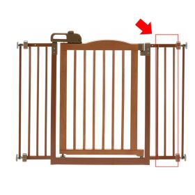 One Wood Gate Extension (Option: Touch Gate II Extension in Brown)