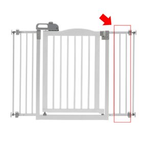 One Wood Gate Extension (Option: Touch Gate II Extension in White)