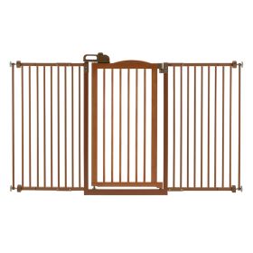 Tall One Wood Gate Extension (Option: Touch Gate II Wide in Brown)